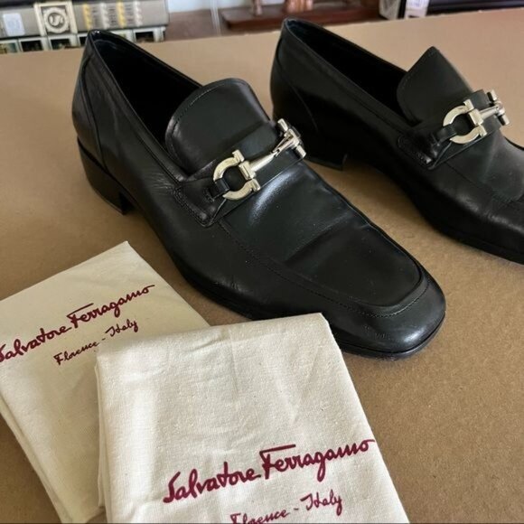 Salvatore Ferragamo Other - Salvatore Feragammo Driving Hardware Logo Slippers